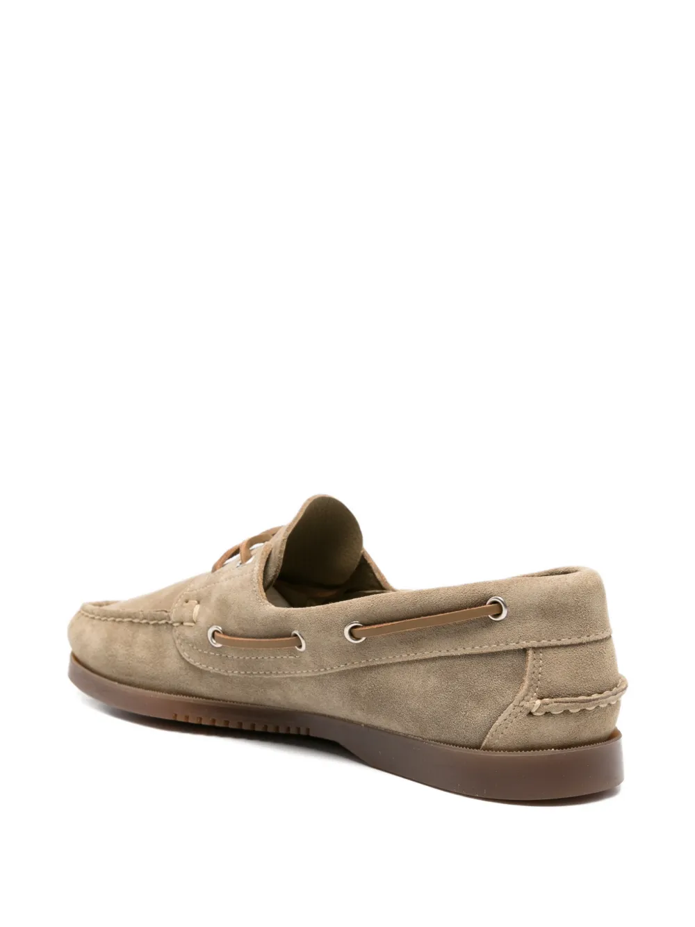 Paraboot suede boat shoes Beige