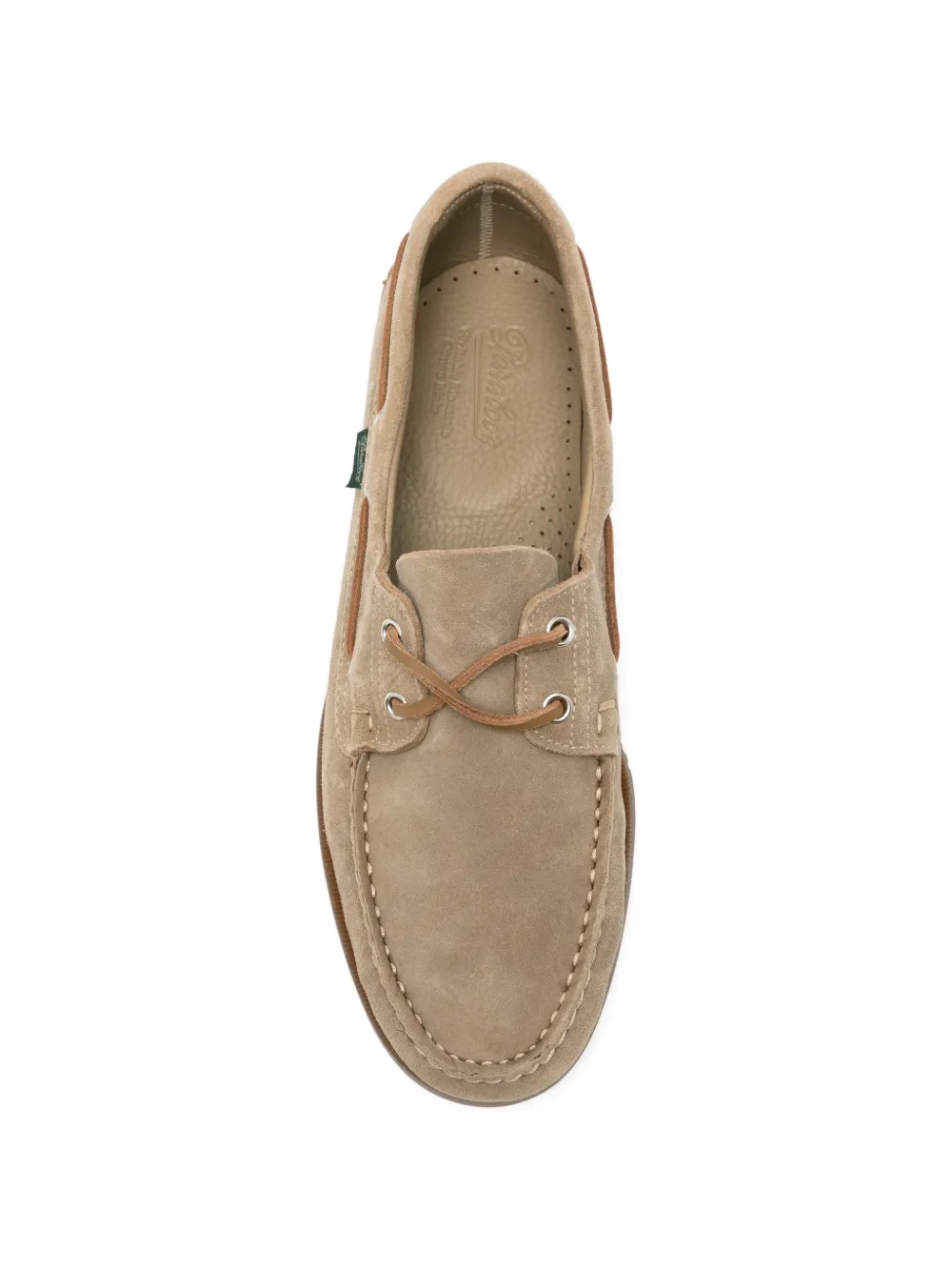 Paraboot suede boat shoes Beige