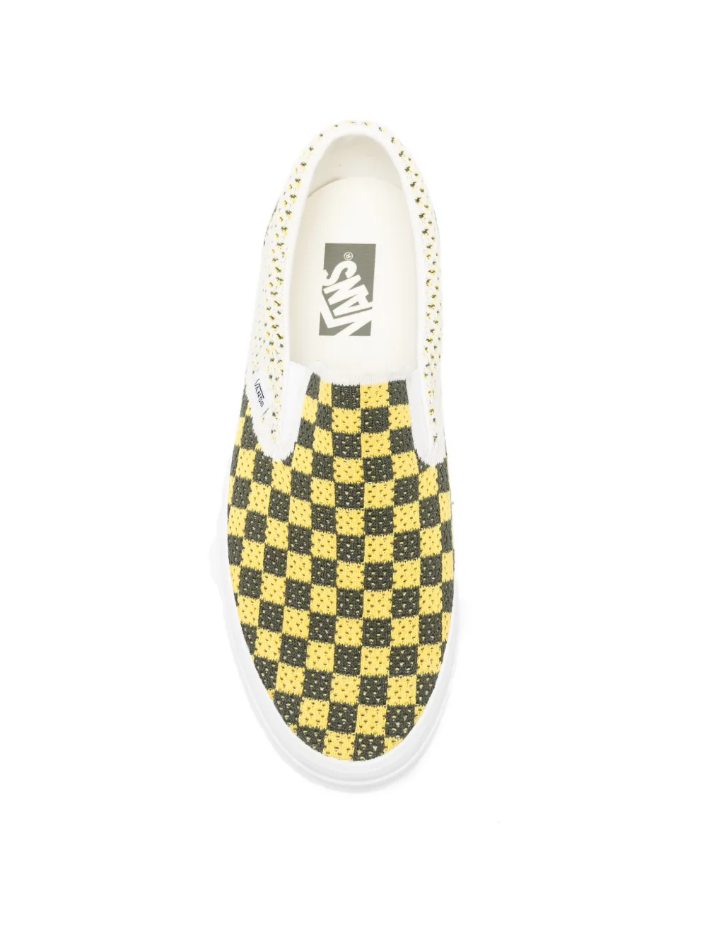 Vans checkerboard-pattern slip-on sneakers Zwart