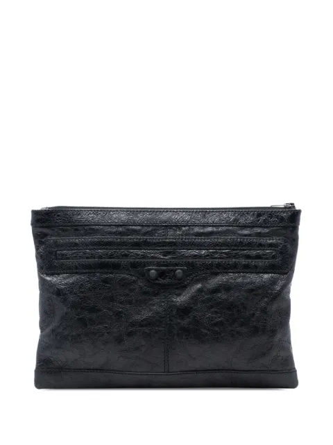 Balenciaga Pre-Owned bolsa de mano Motocross Classic Clip M de piel de cordero 2018