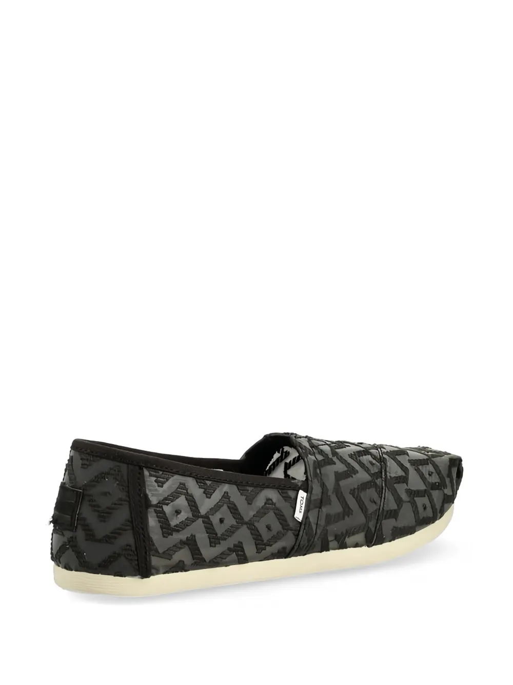 Toms geometric-pattern espadrilles Zwart
