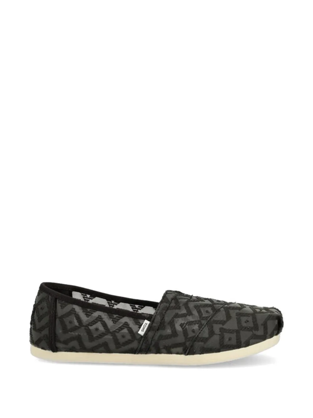 Toms geometric-pattern espadrilles Zwart