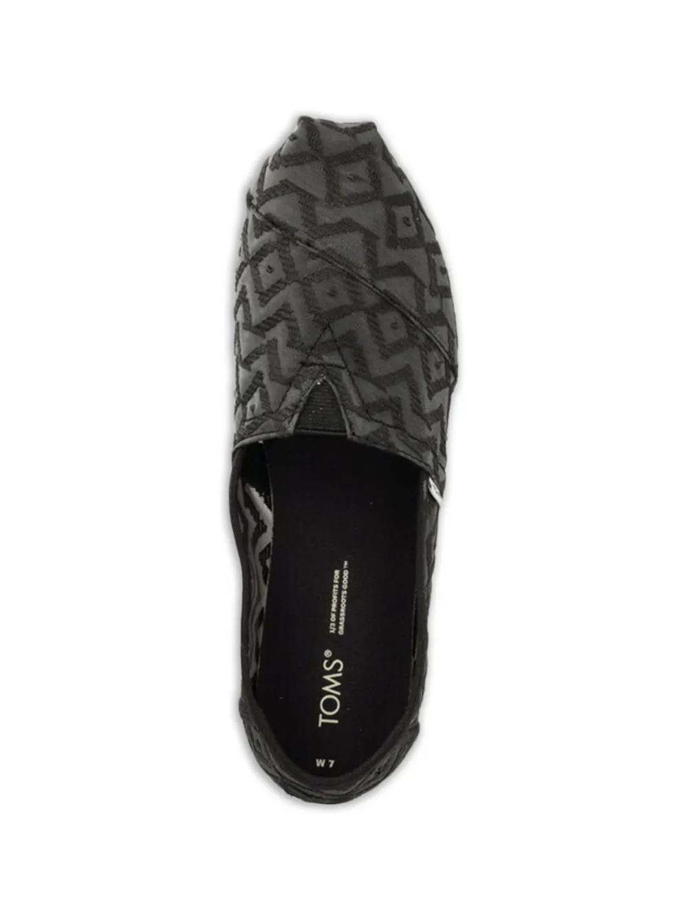 Toms geometric-pattern espadrilles Zwart