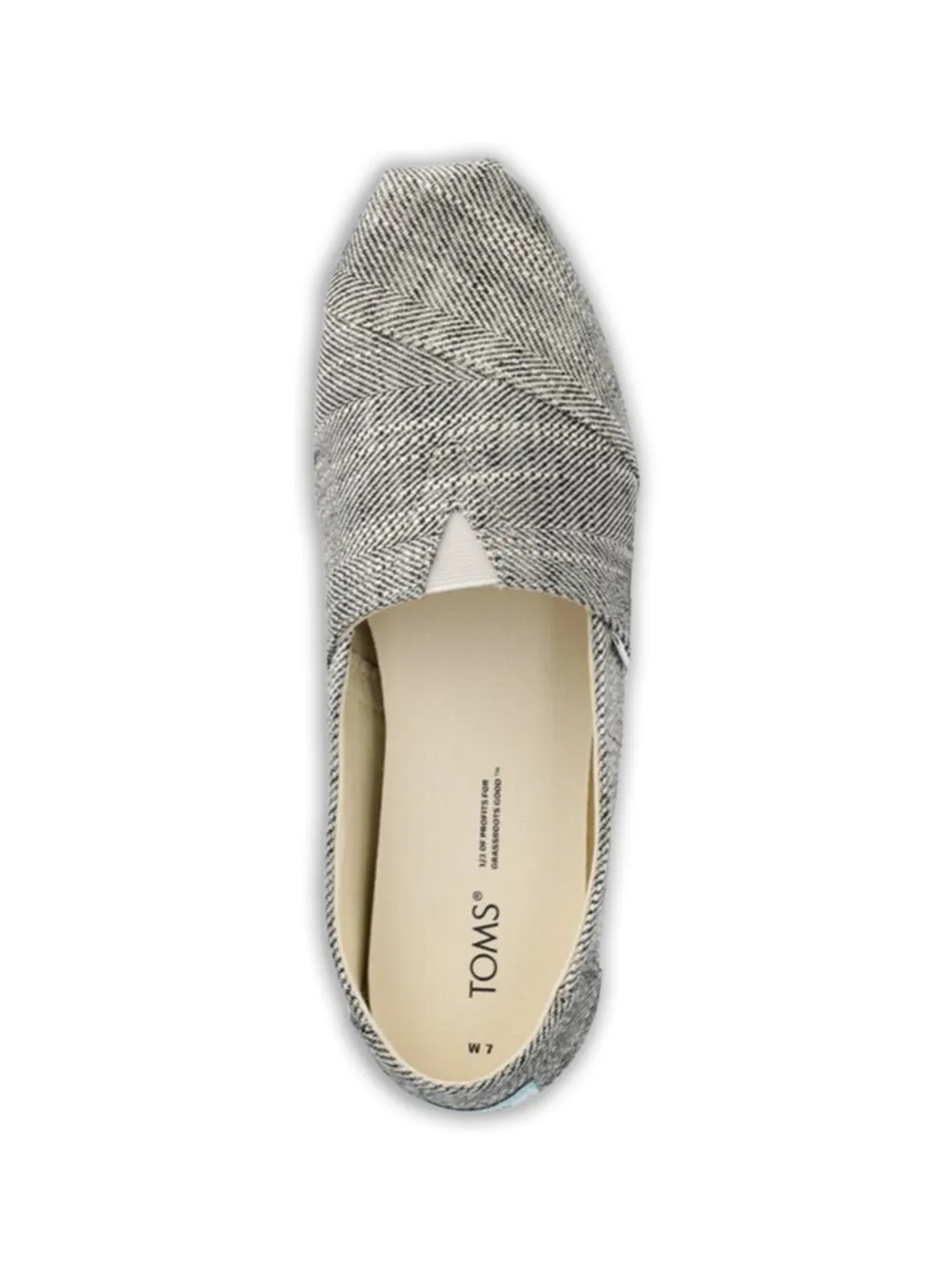 Toms herringbone-pattern espadrilles Zwart