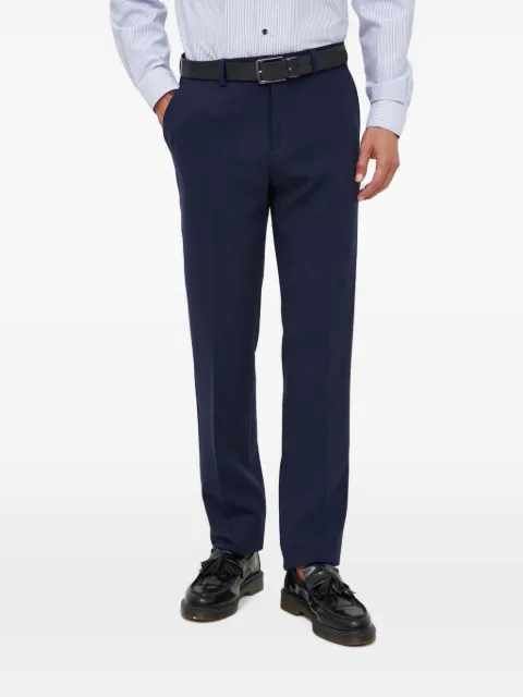 Benetton pressed-crease tailored trousers