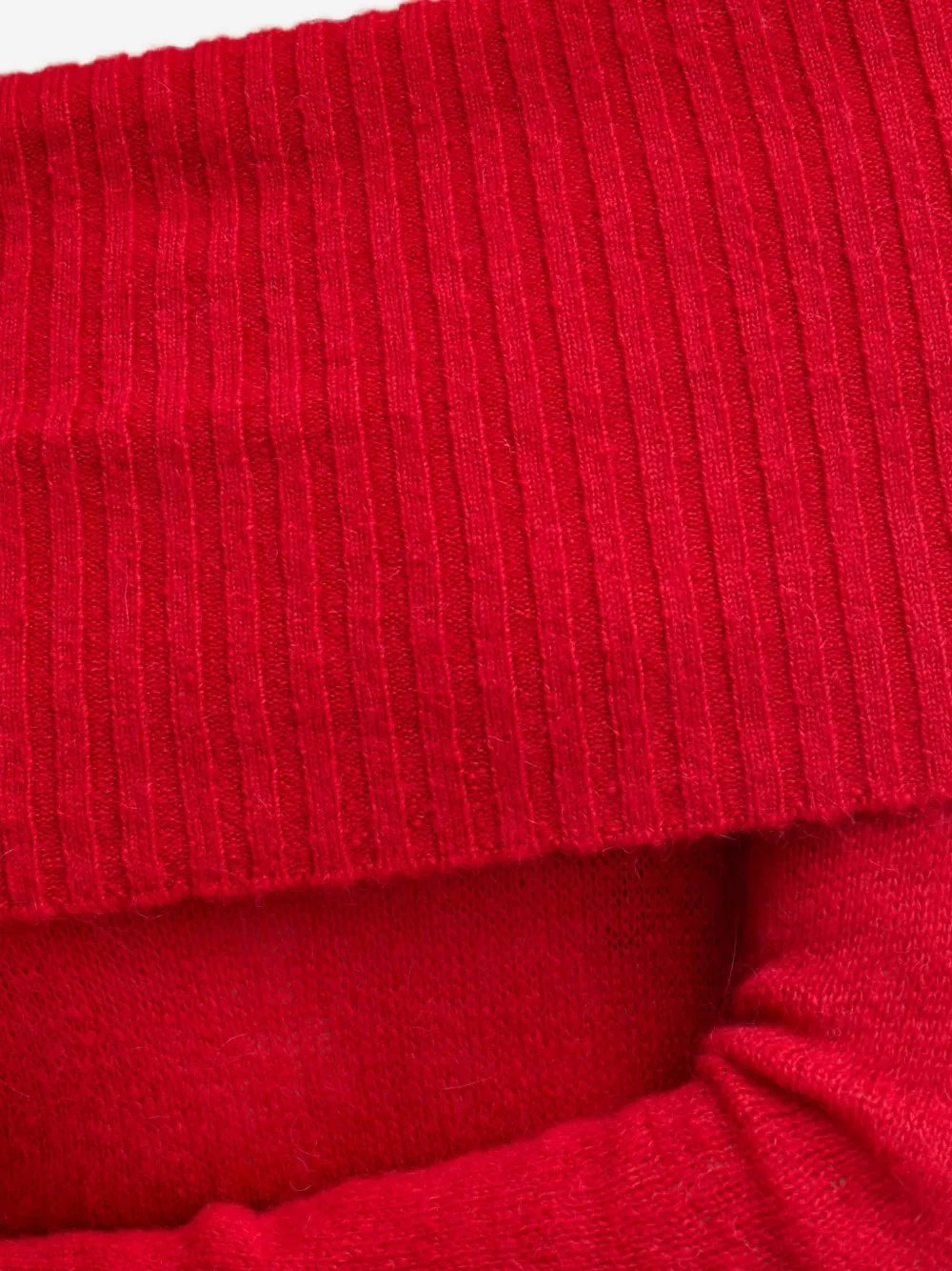 Sisley Asymmetrische gebreide top Rood