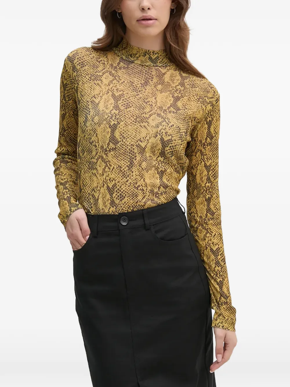 Sisley Oberteil mit Print - Gelb