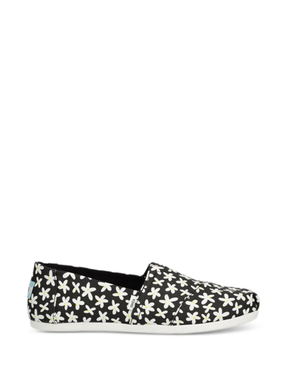 Toms floral-pattern flat espadrilles Zwart
