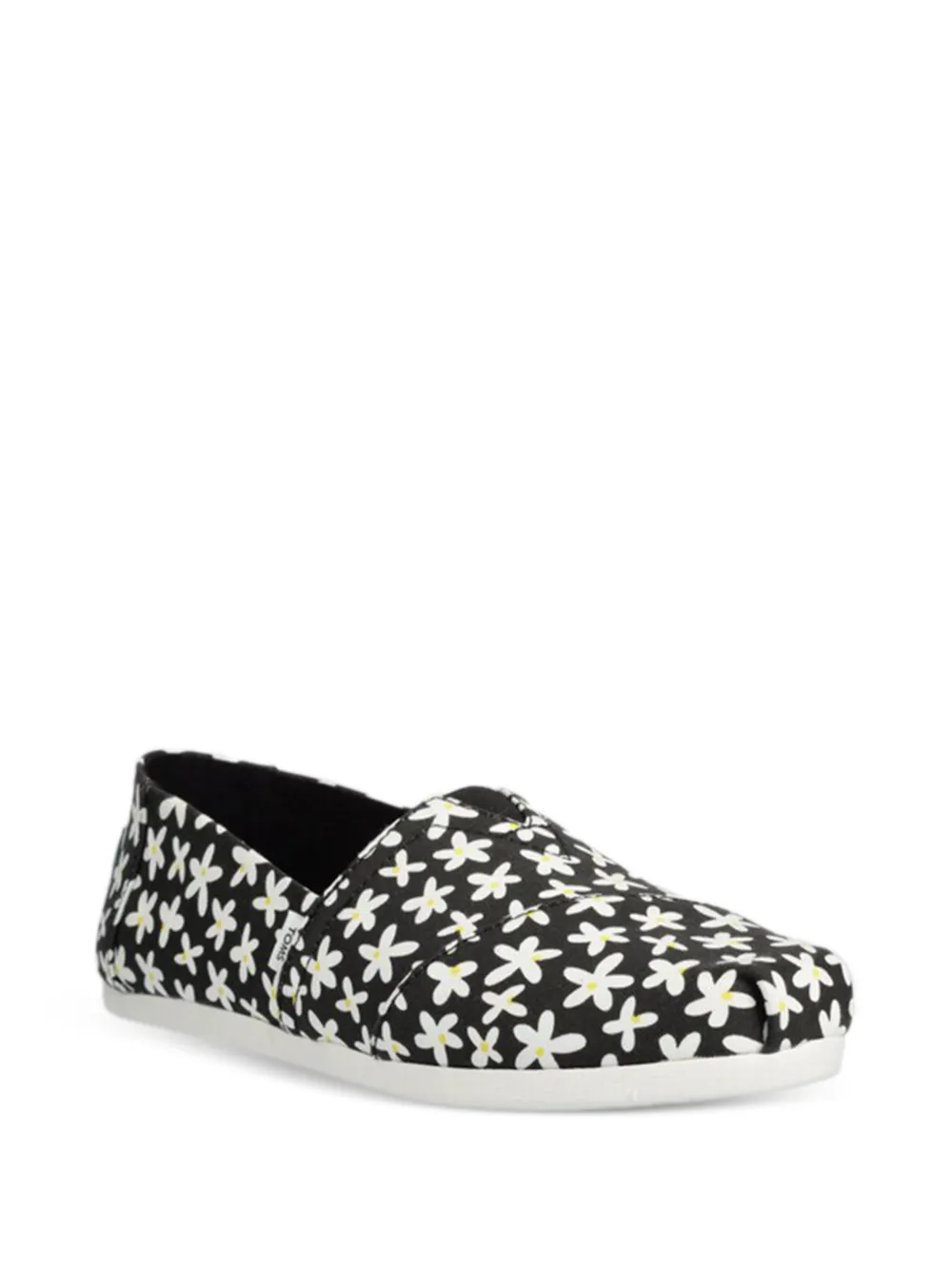 Toms floral-pattern flat espadrilles Zwart