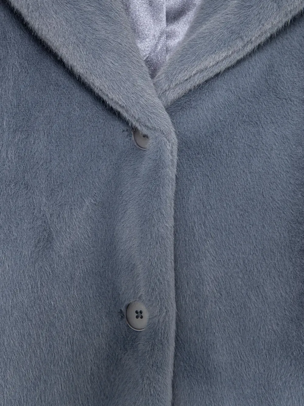 Benetton Jas van imitatiebont Blauw