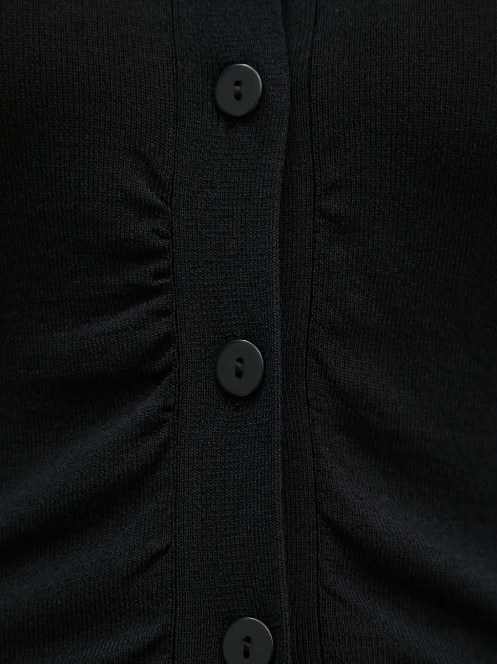 Sisley long-sleeve buttoned cardigan Zwart