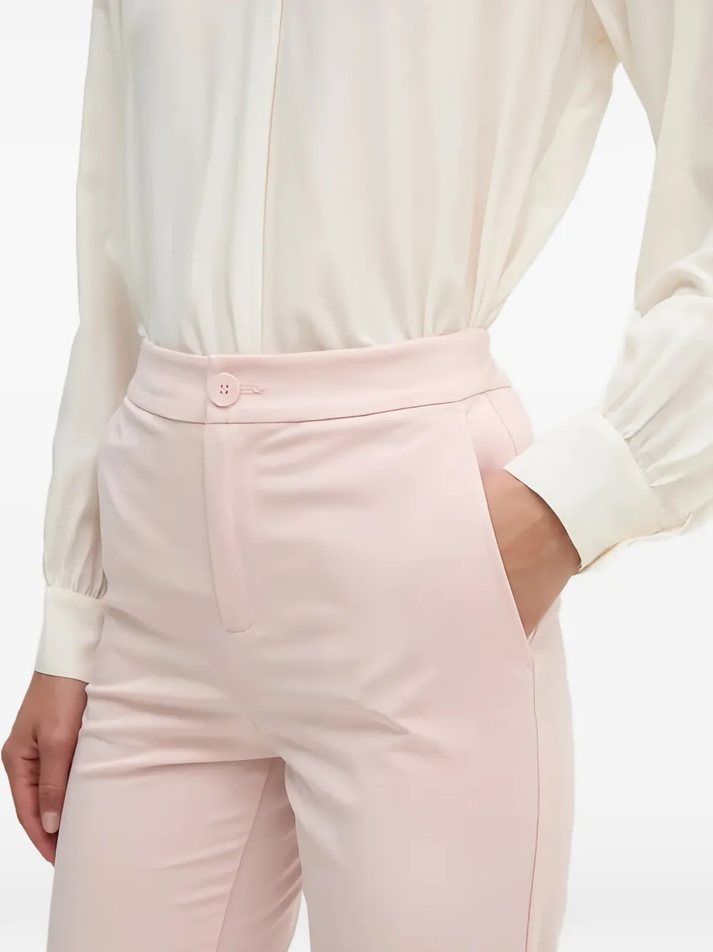 Benetton Pantalon met knopen Roze