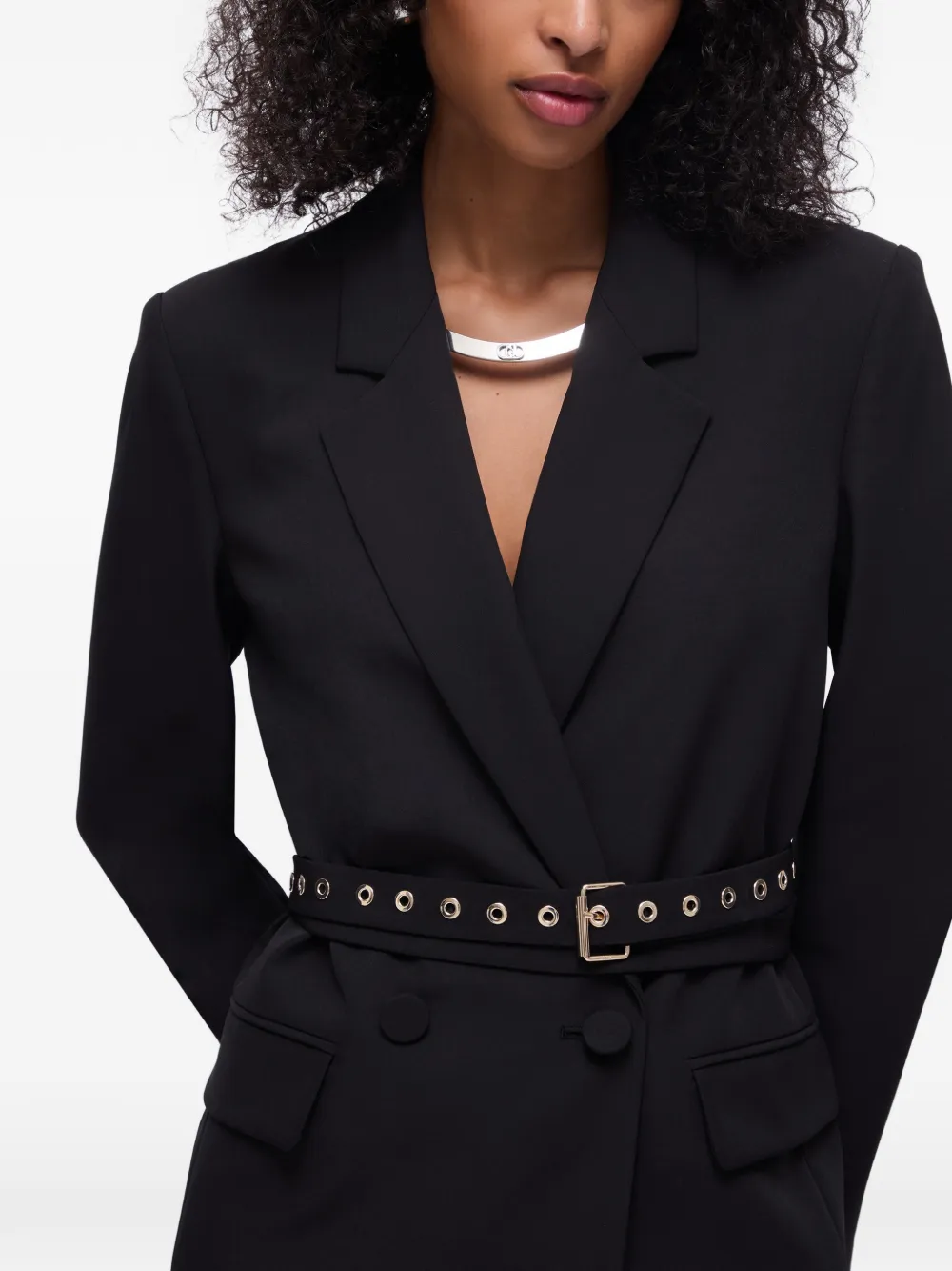 LIU JO Blazer met ceintuur Zwart