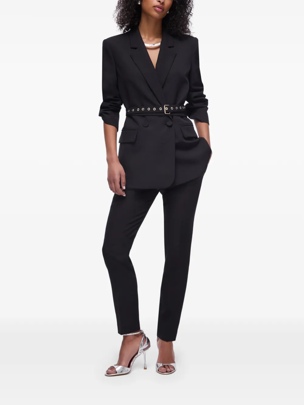 LIU JO Blazer met ceintuur Zwart