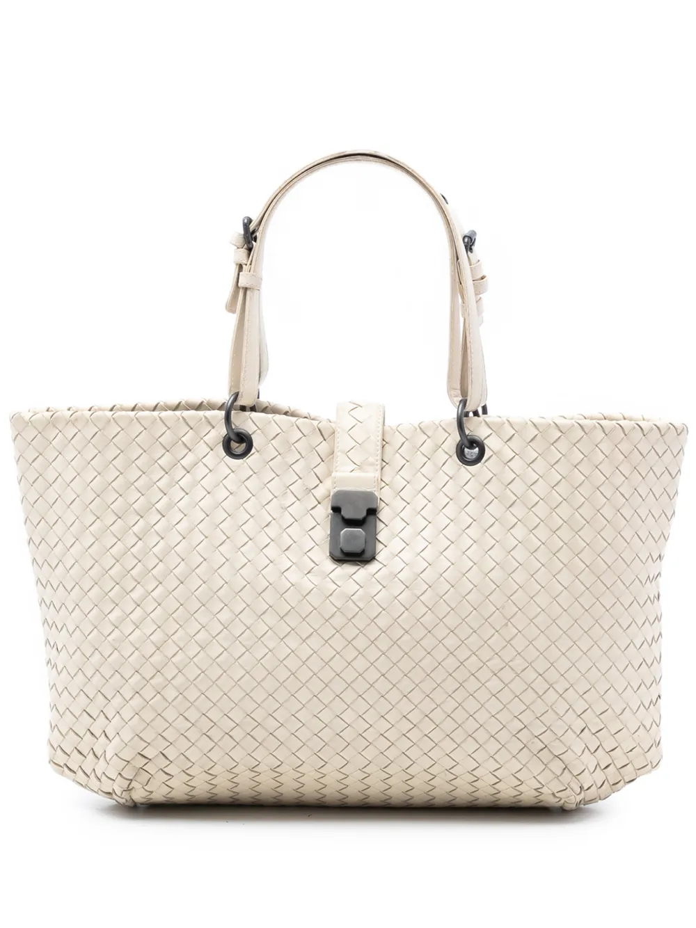 Bottega Veneta Pre-Owned 2012-2025 Large Nappa Intrecciato Capri tote bag - Bianco