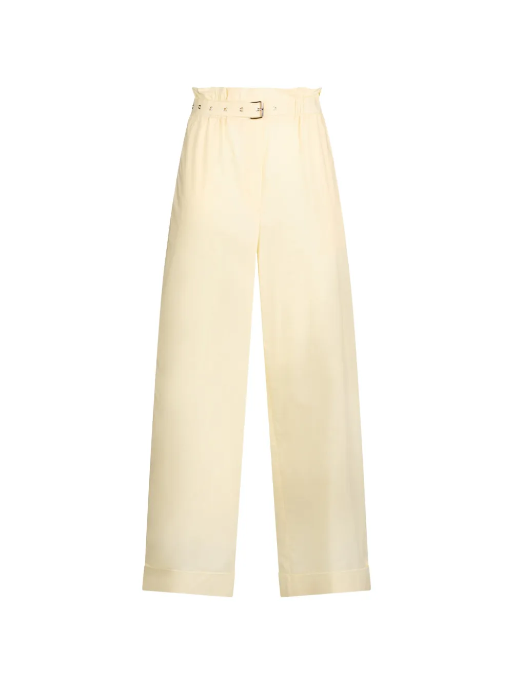 LIU JO high-rise cotton trousers - Gelb