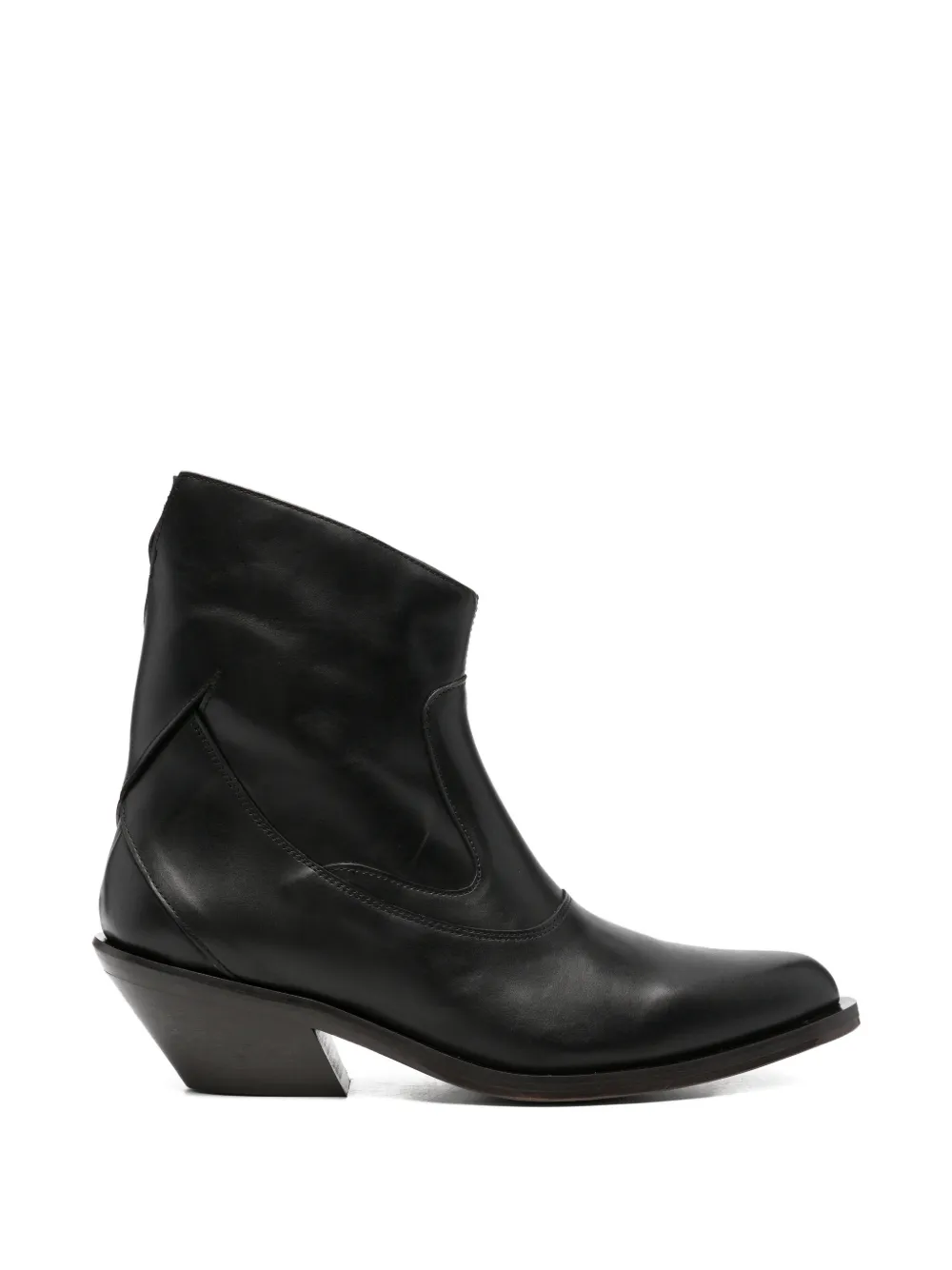 NULLUS Western 1 leather cowboy boots - Schwarz