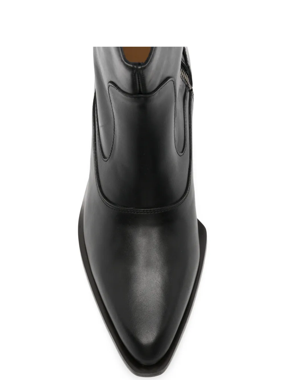 NULLUS Western 1 leather cowboy boots Zwart