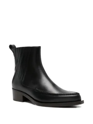 OUR LEGACY Daimono ジップ レザーブーツ | ブラック | FARFETCH JP