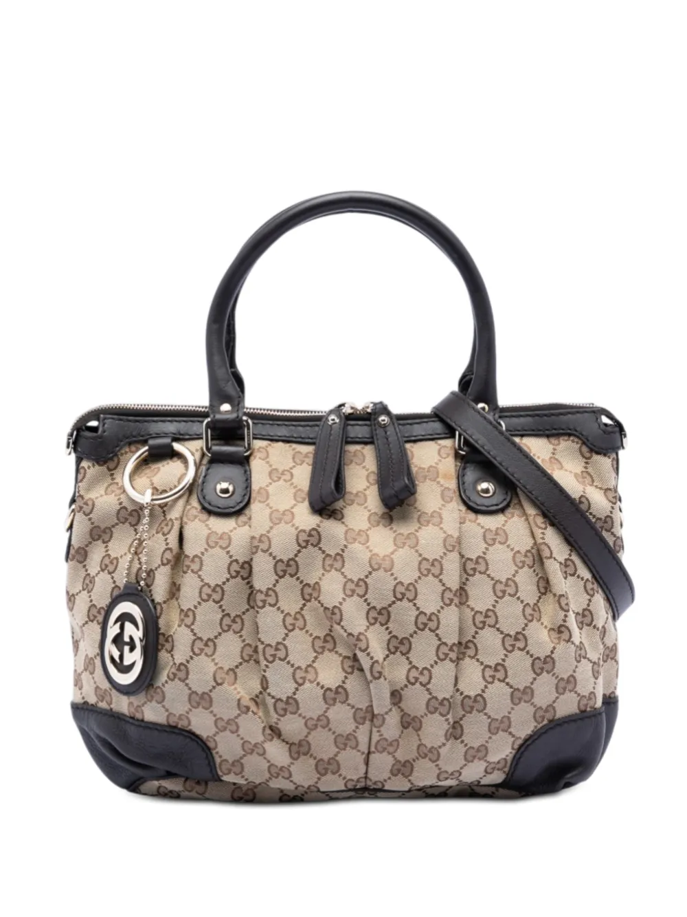 Gucci Pre-Owned 2016-2026 GG Canvas Sukey satchel - Marrone