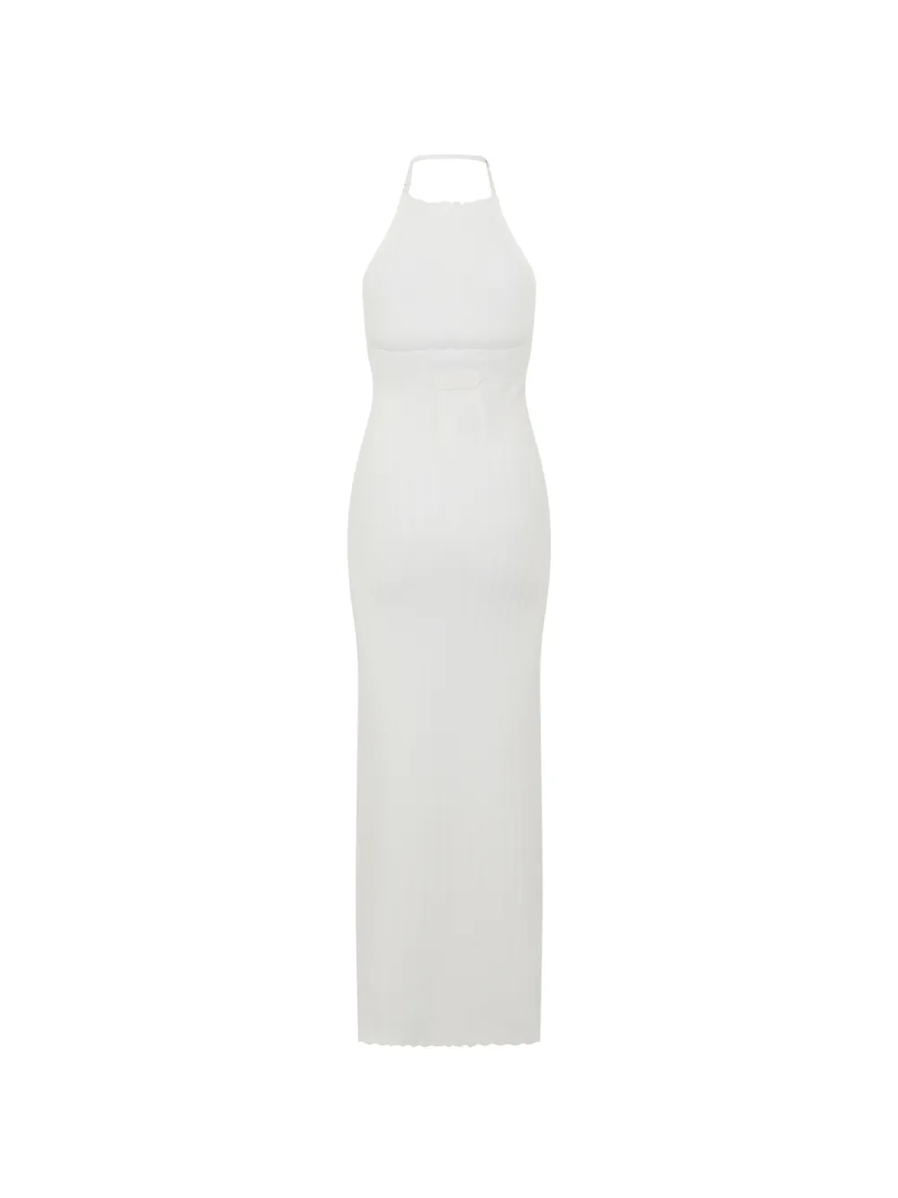 Jacquemus The Tablier midi-jurk met halternek Wit