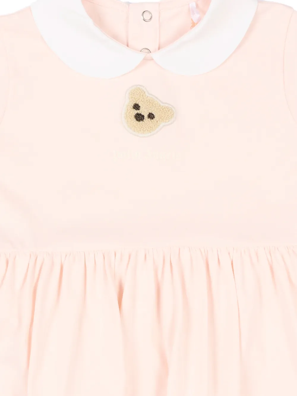 Palm Angels Kids Jurk met beerpatroon Roze