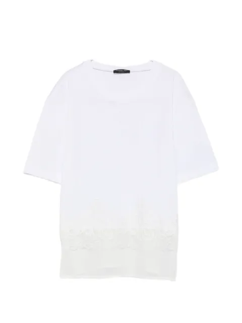 Margittes lace-trim T-shirt