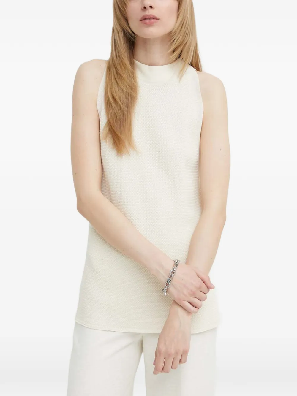 Bruuns Bazaar Blusa a collo alto - Toni neutri