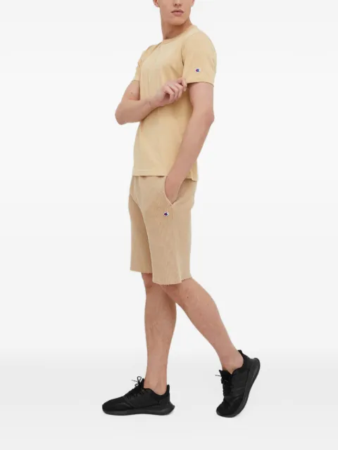 Champion waffle-knit raw-edge shorts