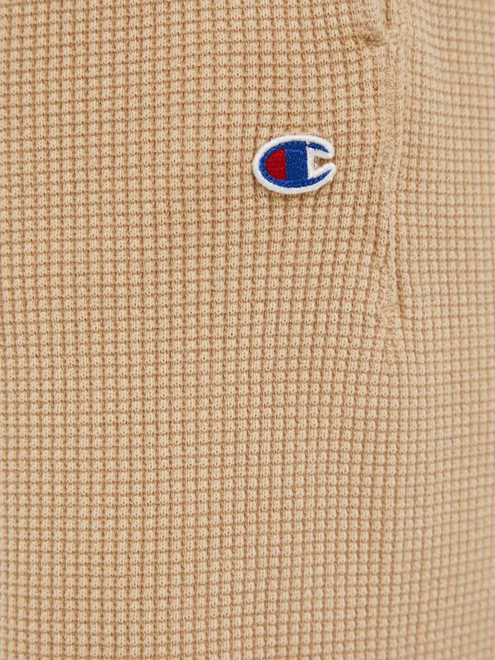 Champion waffle-knit raw-edge shorts Beige