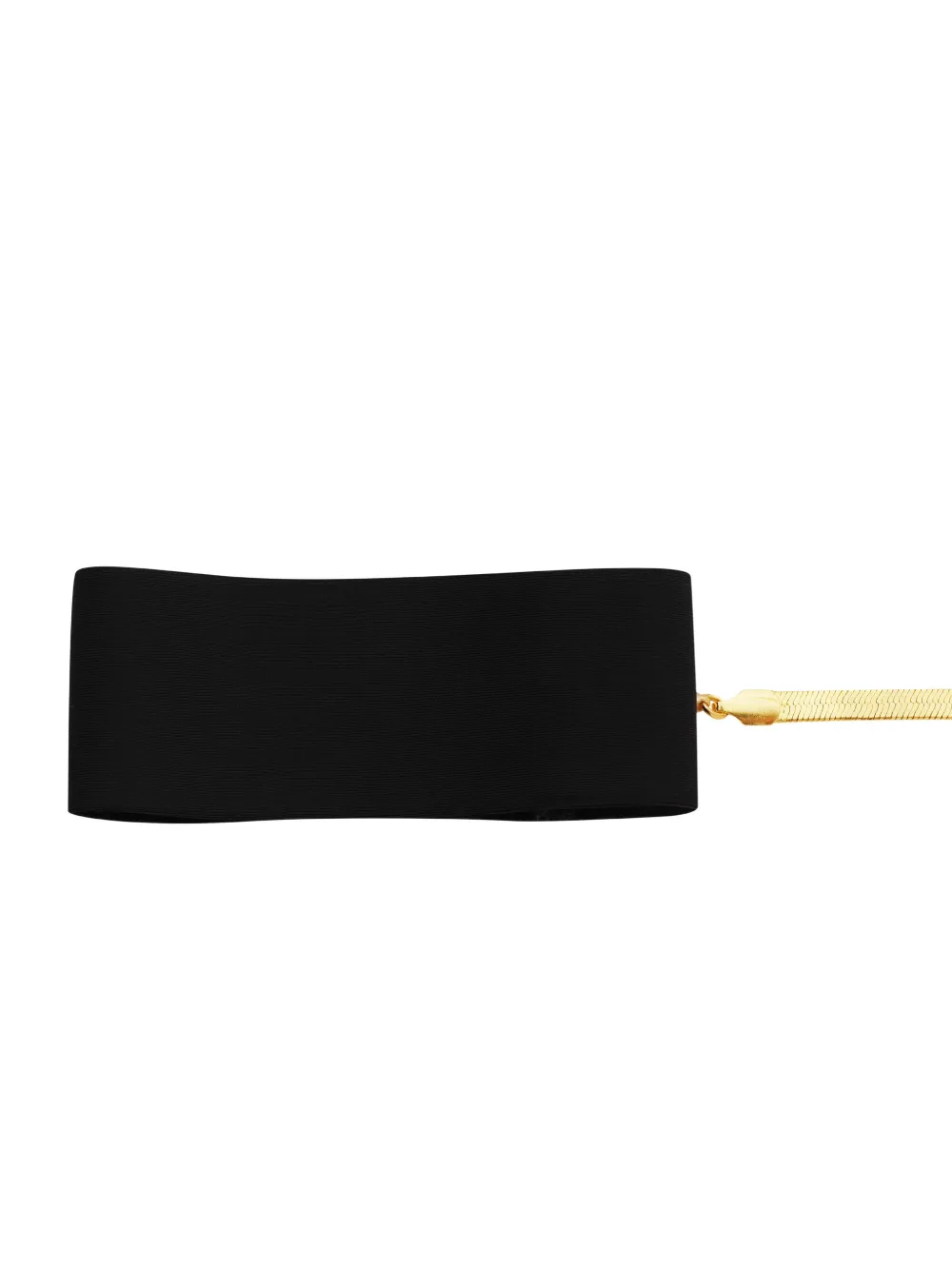 Maison Close Slip met kettingmanchetten Zwart