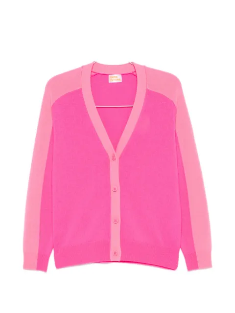 FROM FUTURE two-tone V-neck cardigan