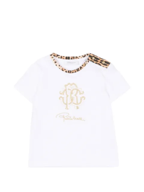 Roberto Cavalli Junior leopard-print short-sleeves T-shirt