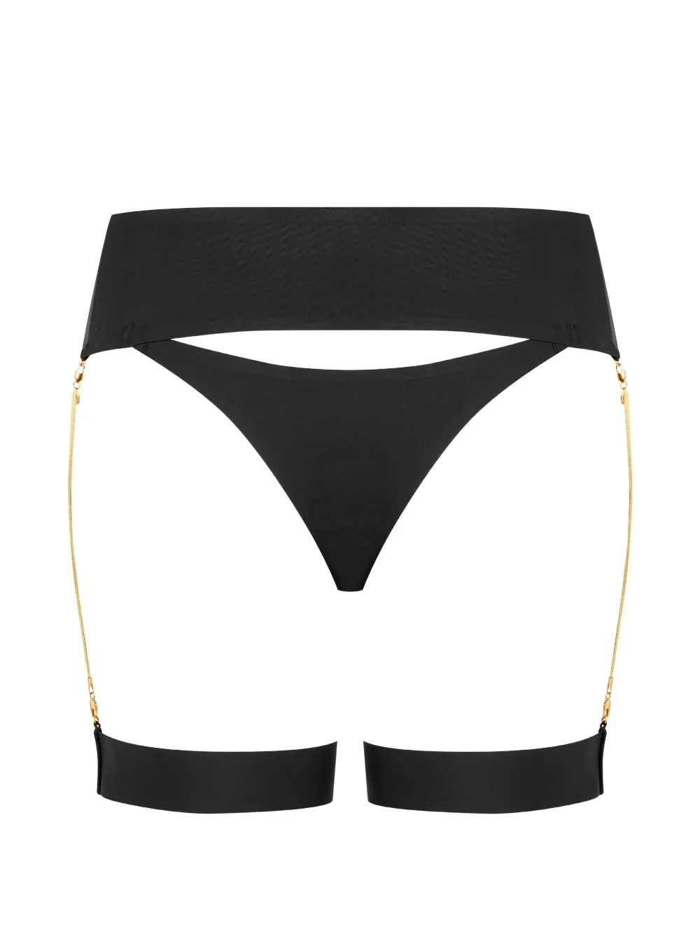 Maison Close Slip met ketting Zwart