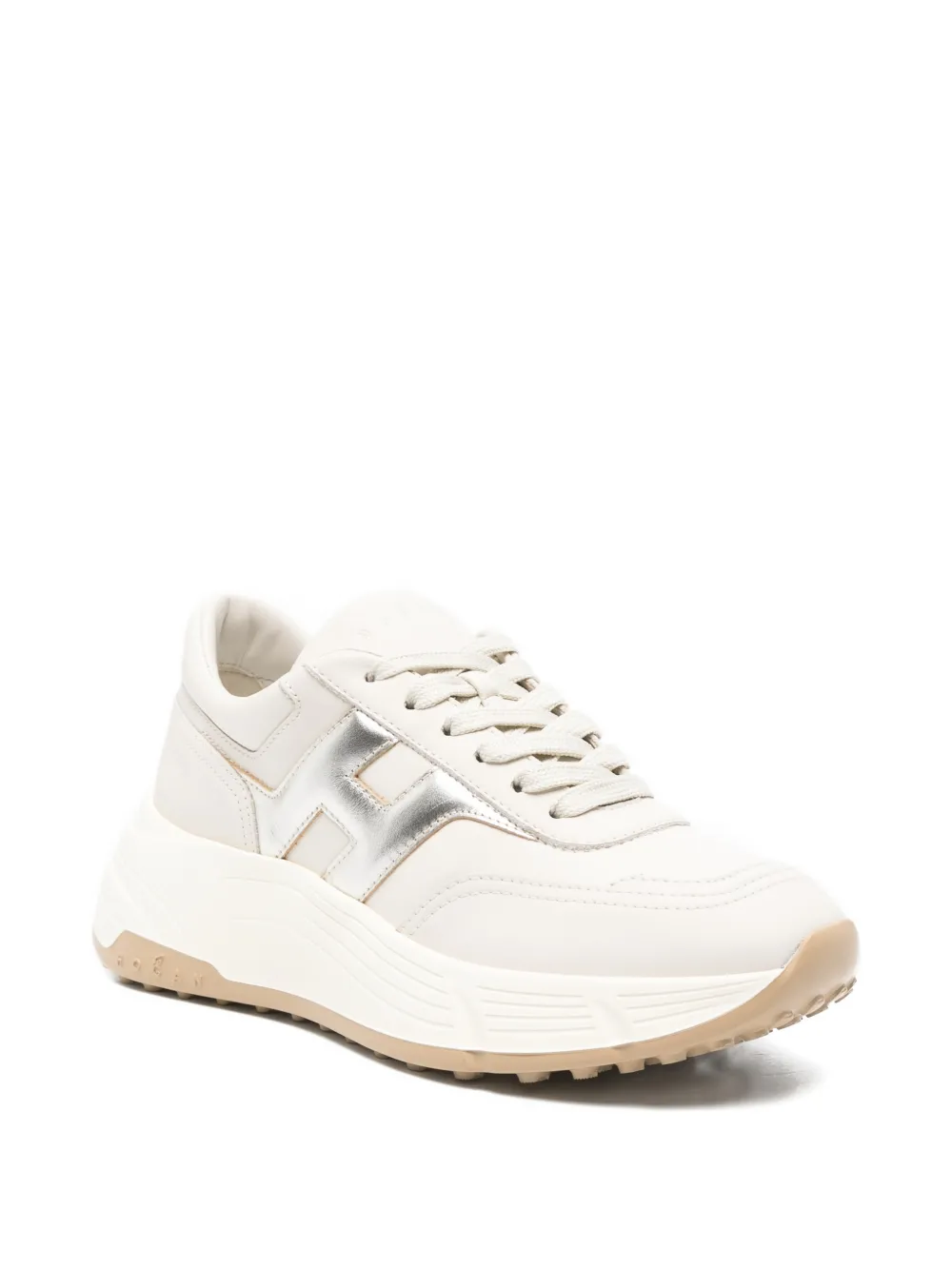 Hogan logo sneakers Beige