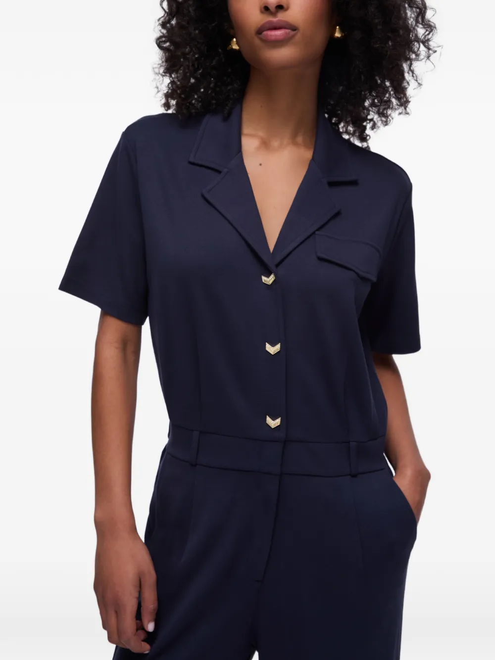 LIU JO Jumpsuit met Milanese-stiksels Blauw