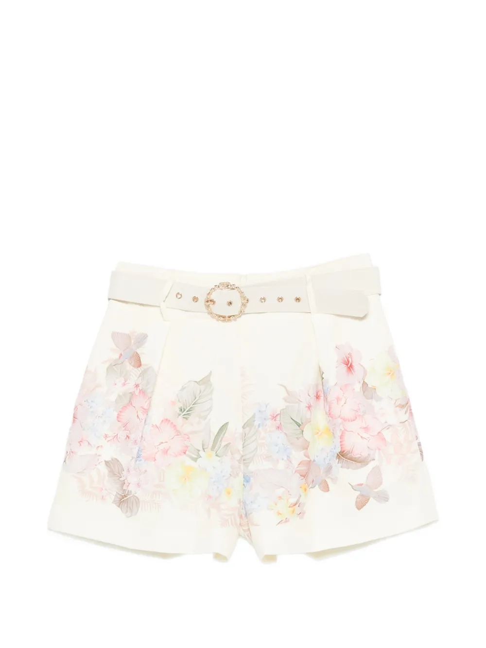 Cenere GB floral-print shorts - Nude