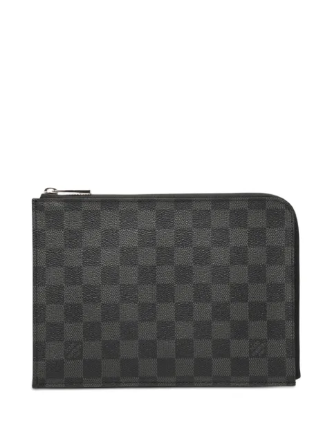 Louis Vuitton Pre-Owned Clutch Pochette Jour PM in tela Damier Graphite 2015