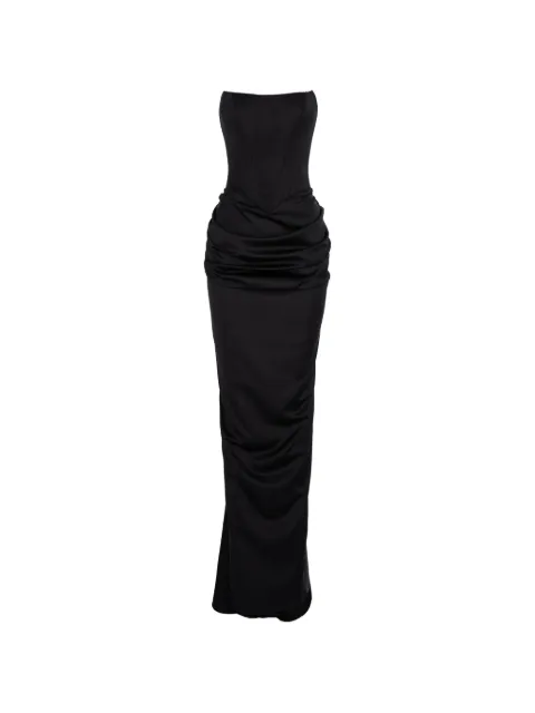 V:PM ATELIER lang Flavia kjole med draperet detalje