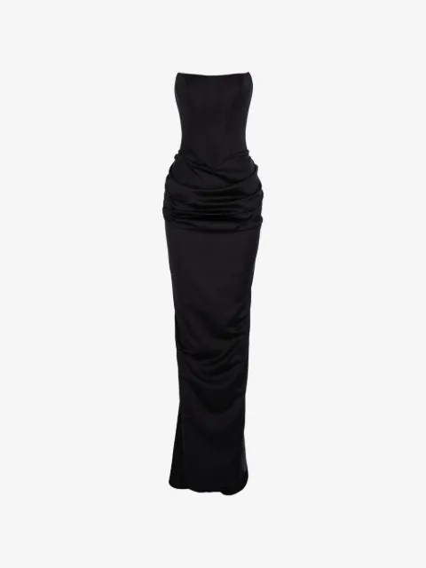 V:PM ATELIER Flavia draped-detail maxi dress
