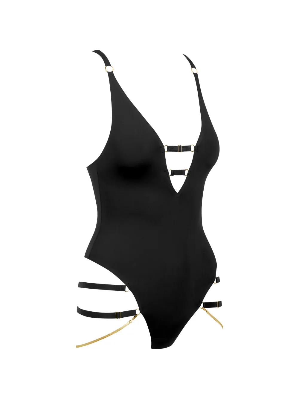 Maison Close Body met V-hals Zwart