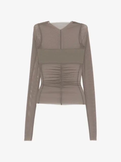 Rick Owens Temple long-sleeve bandeau top