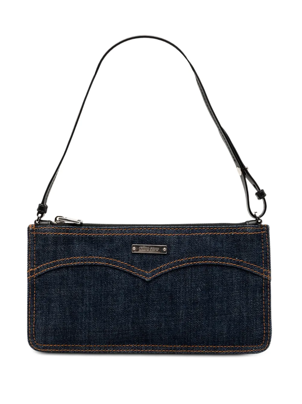 Miu Miu Pre-Owned 2010-2025 Denim shoulder bag - Blu