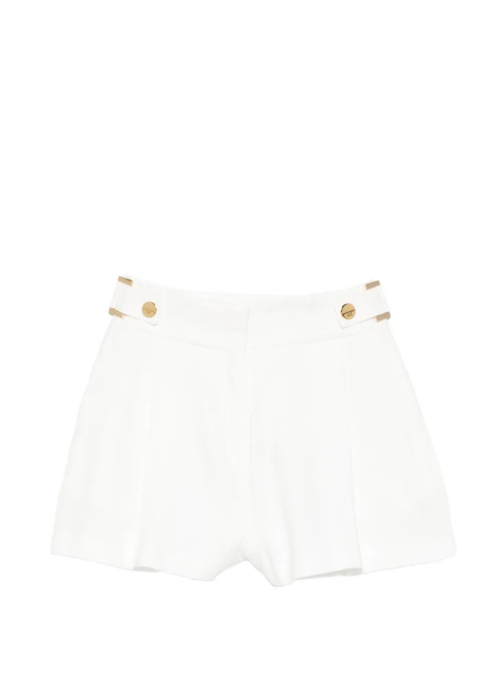 Elisabetta Franchi button shorts - Bianco