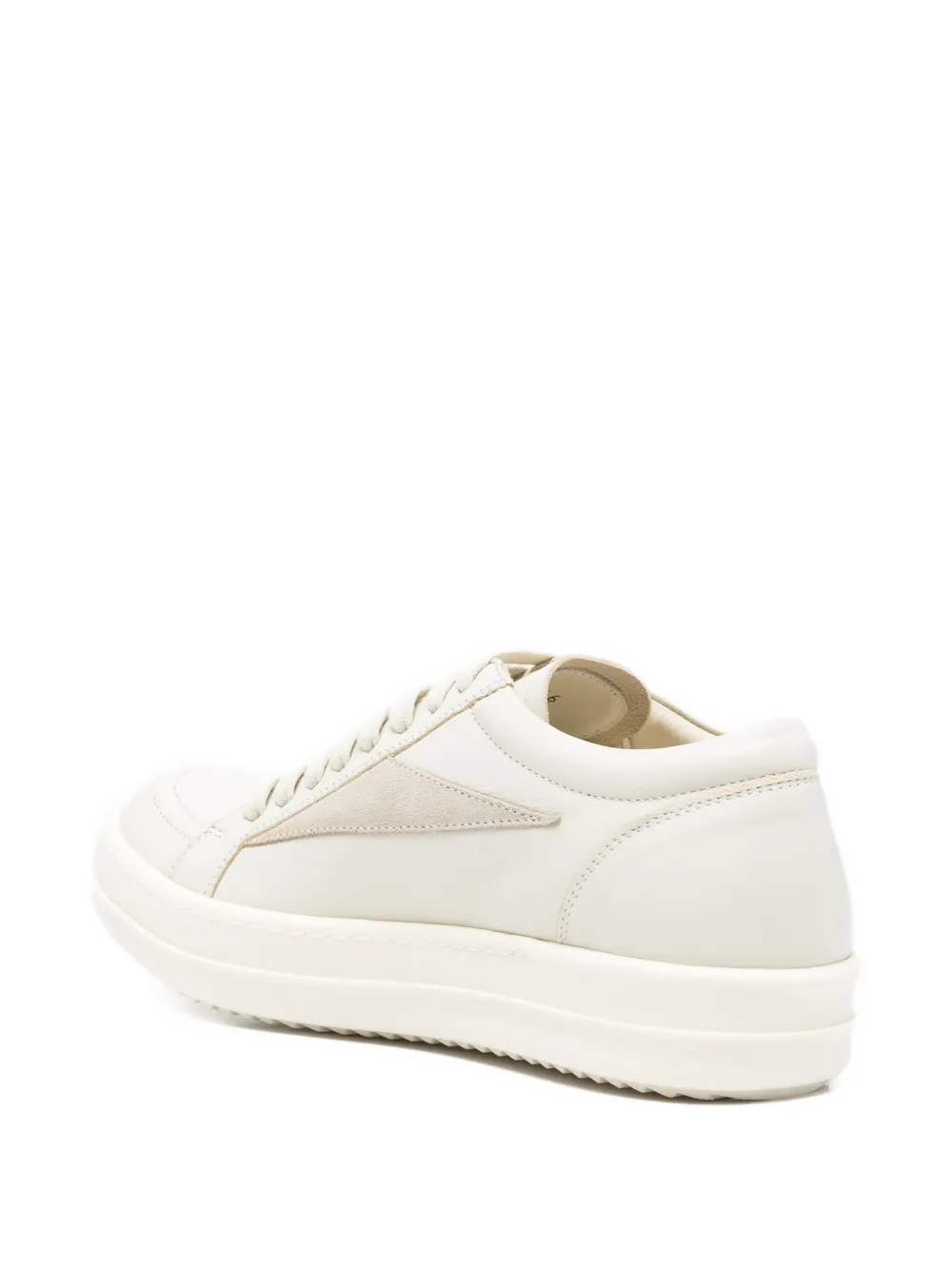 Rick Owens Leren sneakers met vlakken Beige
