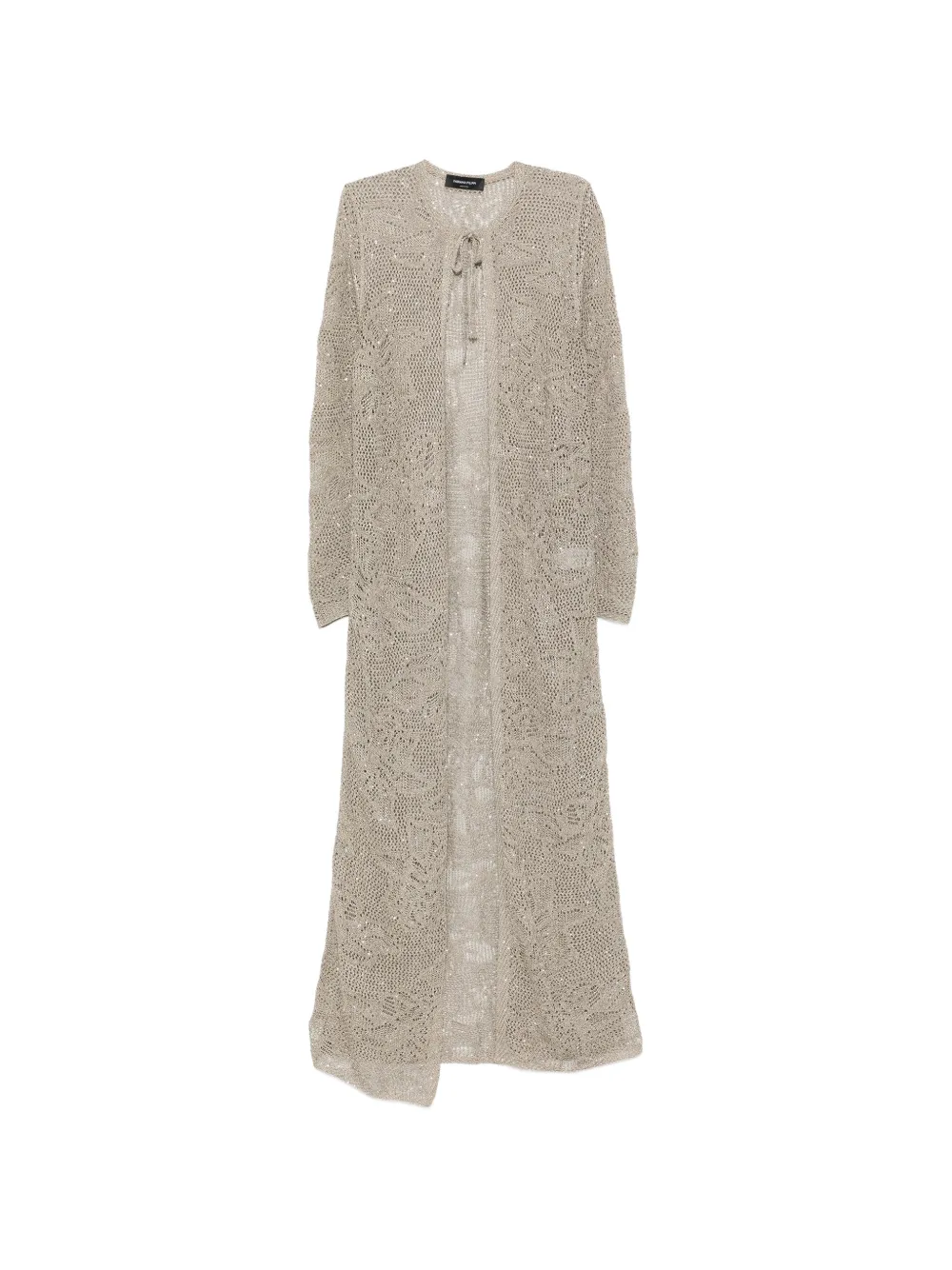 Fabiana Filippi tie-detail coat - Verde