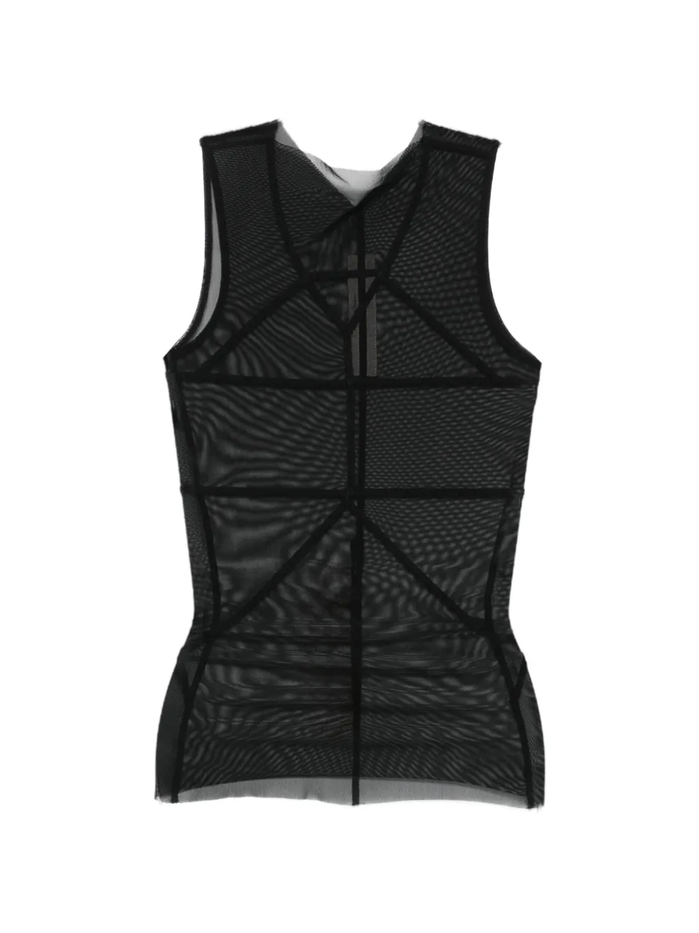 Rick Owens Sl Temple sheer-design top - Schwarz