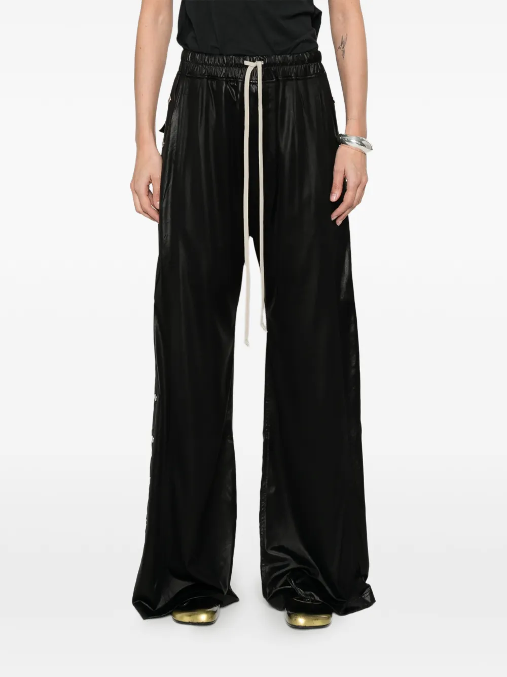 Rick Owens DRKSHDW Pusher broek met wijde pijpen Zwart