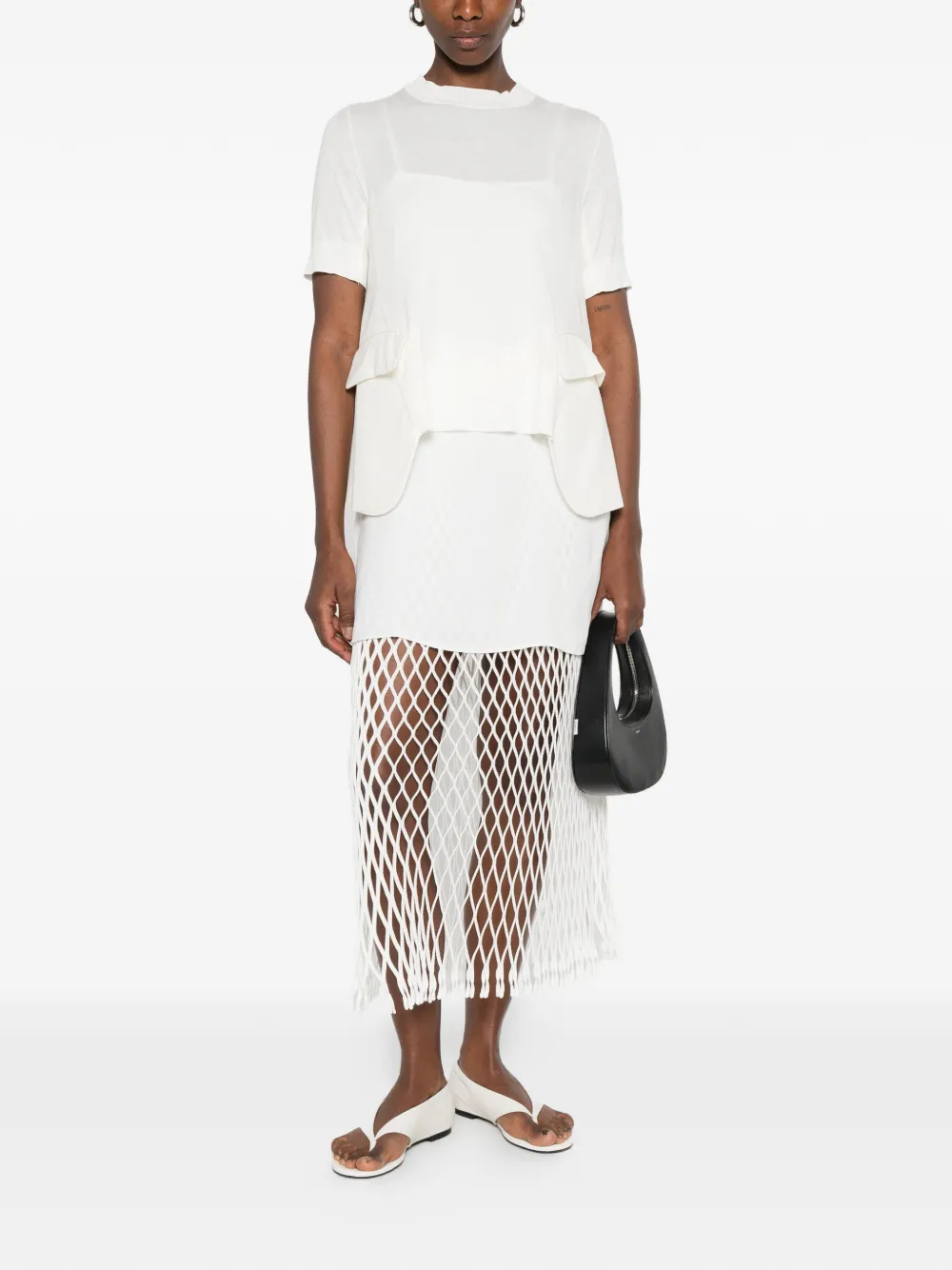 sacai T-shirt Wit