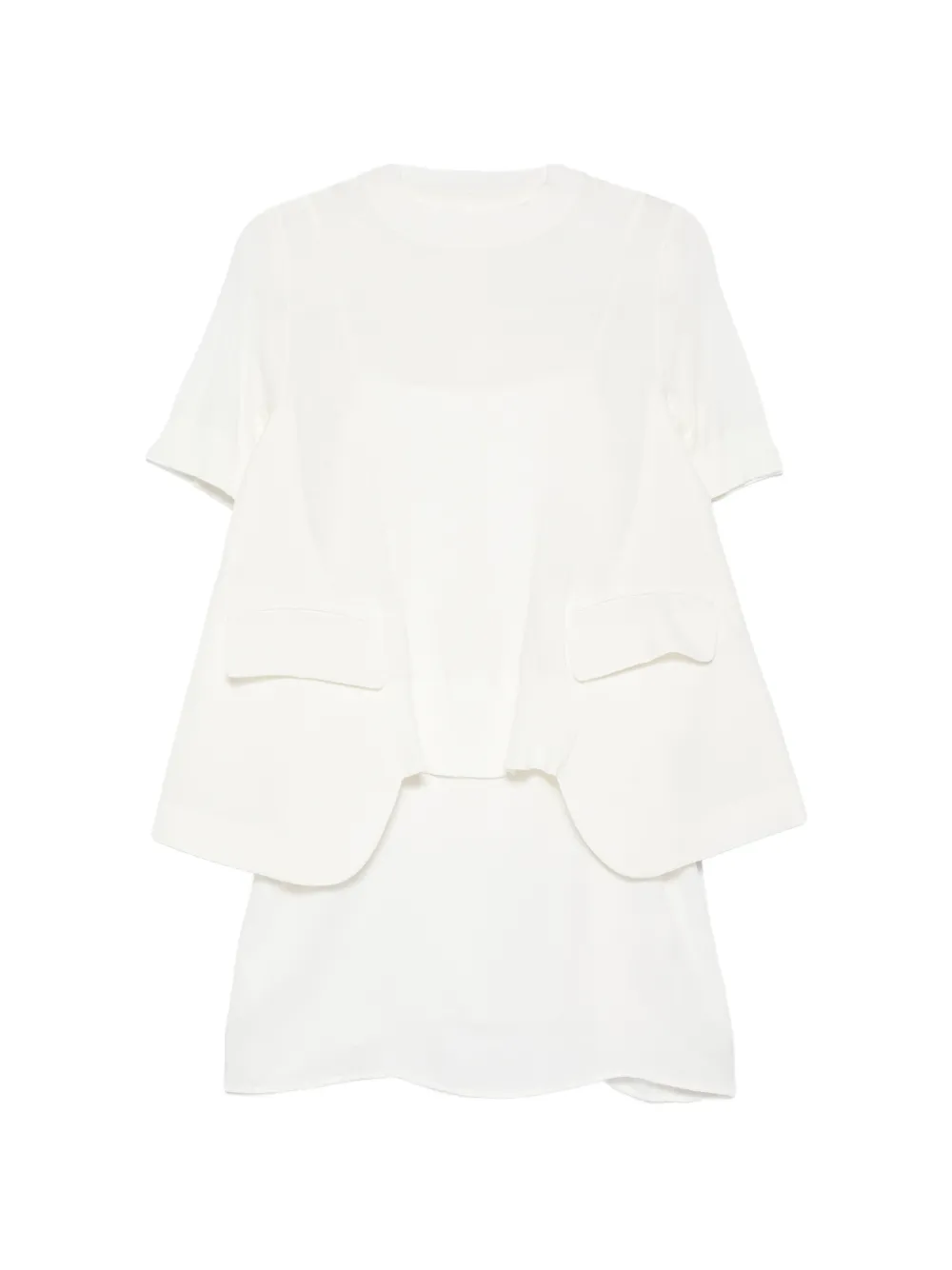 sacai short-sleeve T-shirt - Bianco